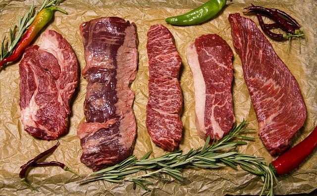 marbel beef steak