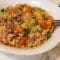 Ориз с бекон и зеленчуци на тиган