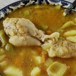 Селска манджа с пиле, картофи и зелен фасул