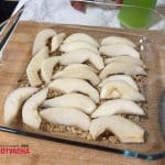 Обърнат кекс с круши, орехи и карамелизирана захар